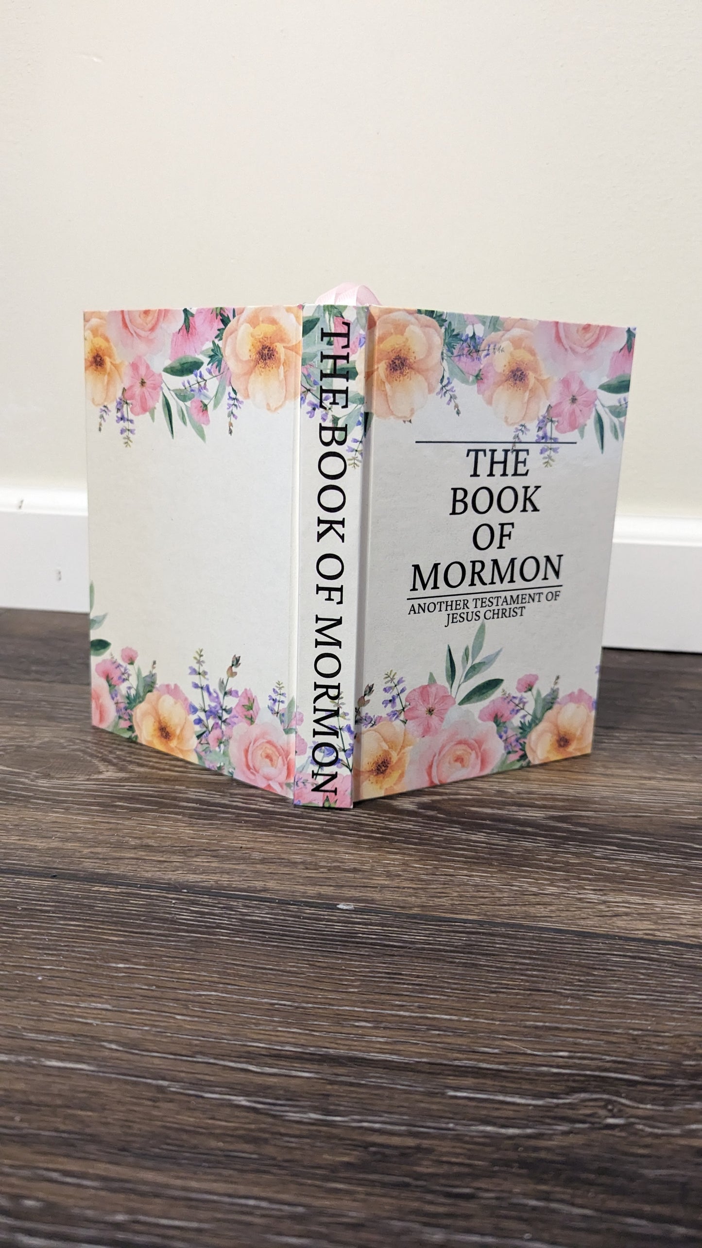 22F Hardcover Handmade Floral Book of Mormon