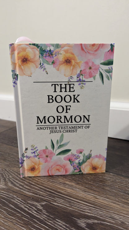 22F Hardcover Handmade Floral Book of Mormon