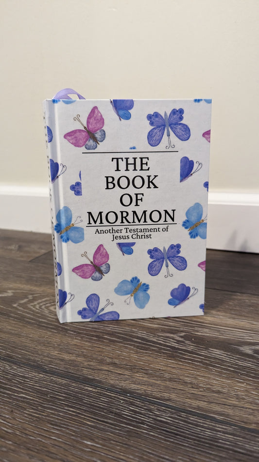 11C Hardcover Handmade Book of Mormon Butterfly