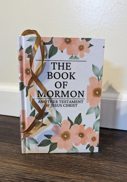 28F Hardcover Handmade Floral Book of Mormon