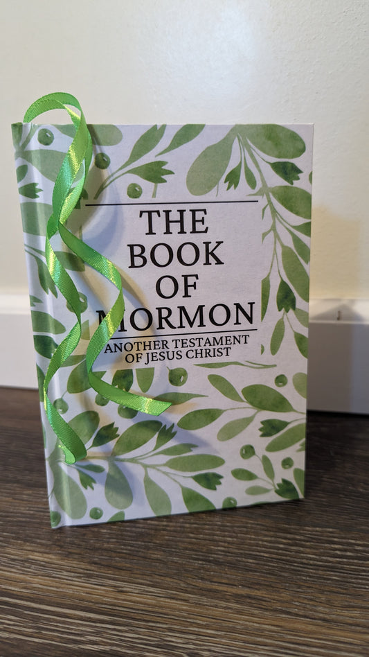 9F Hardcover Handmade Floral Book of Mormon