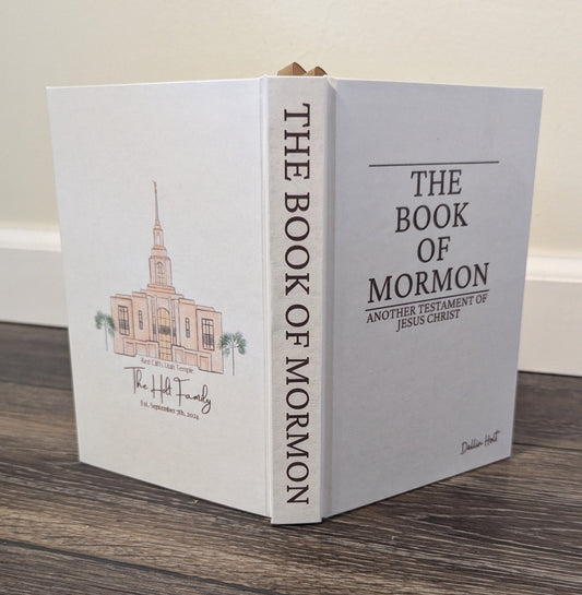 13C Hardcover Handmade Book of Mormon Temple