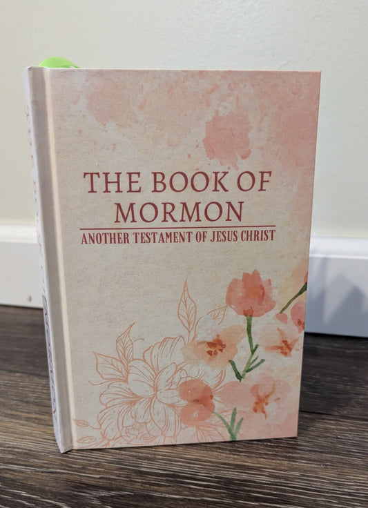 10F Hardcover Handmade Floral Book of Mormon