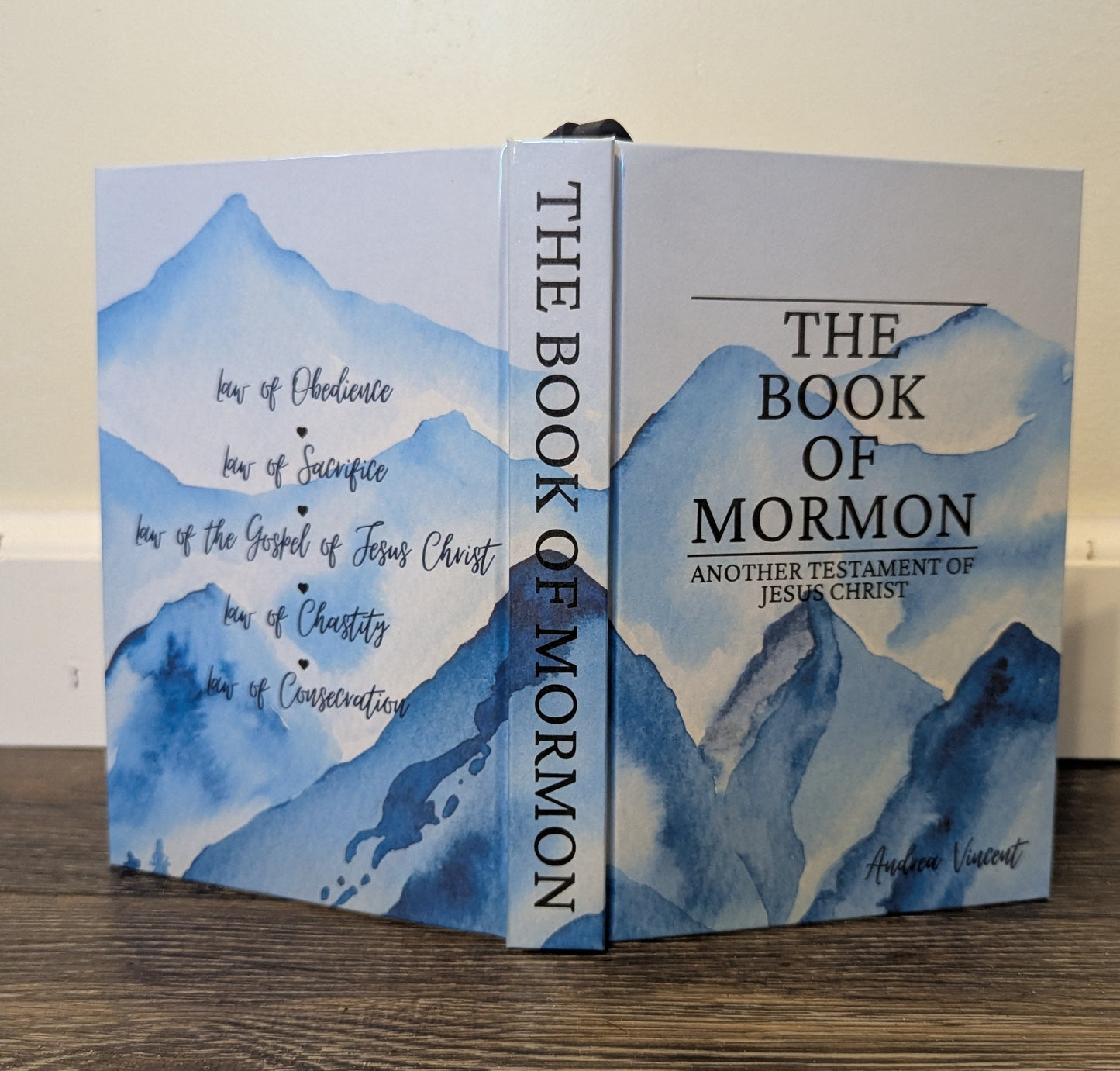 17C Hardcover Handmade Book of Mormon Mountain