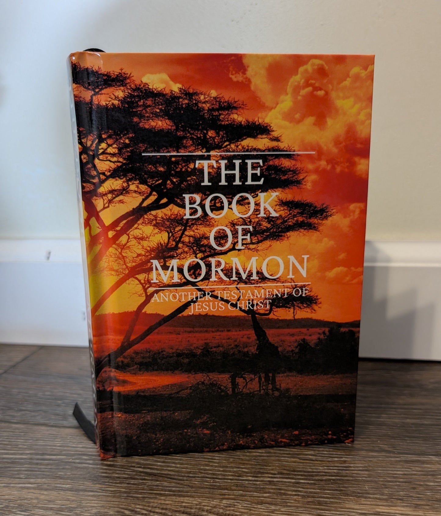 16C Hardcover Handmade Book of Mormon Africa Sunset