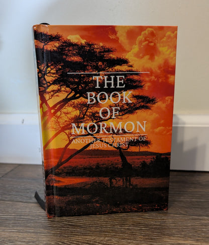 16C Hardcover Handmade Book of Mormon Africa Sunset