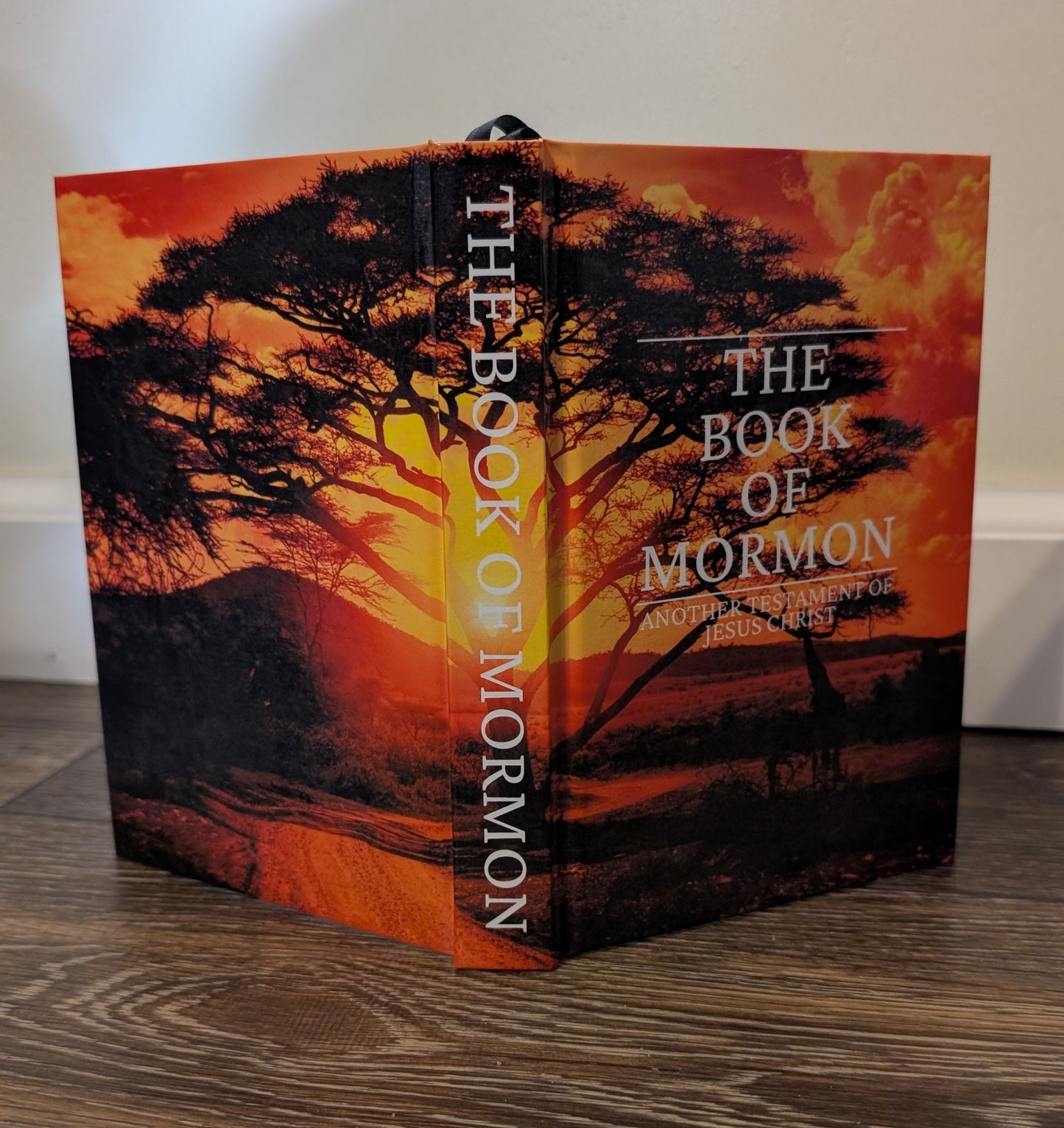 16C Hardcover Handmade Book of Mormon Africa Sunset