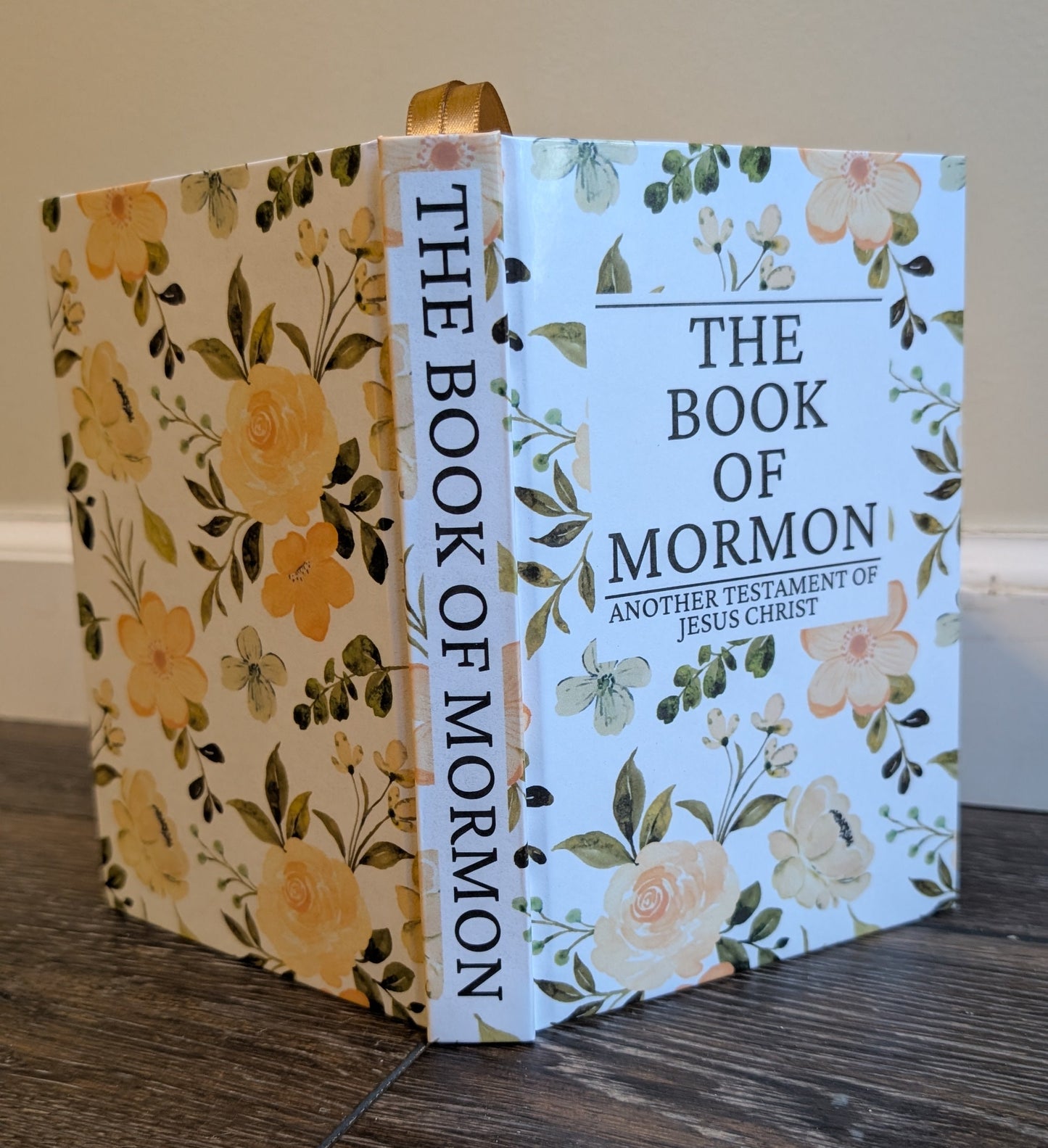 36F Hardcover Handmade Floral Book of Mormon