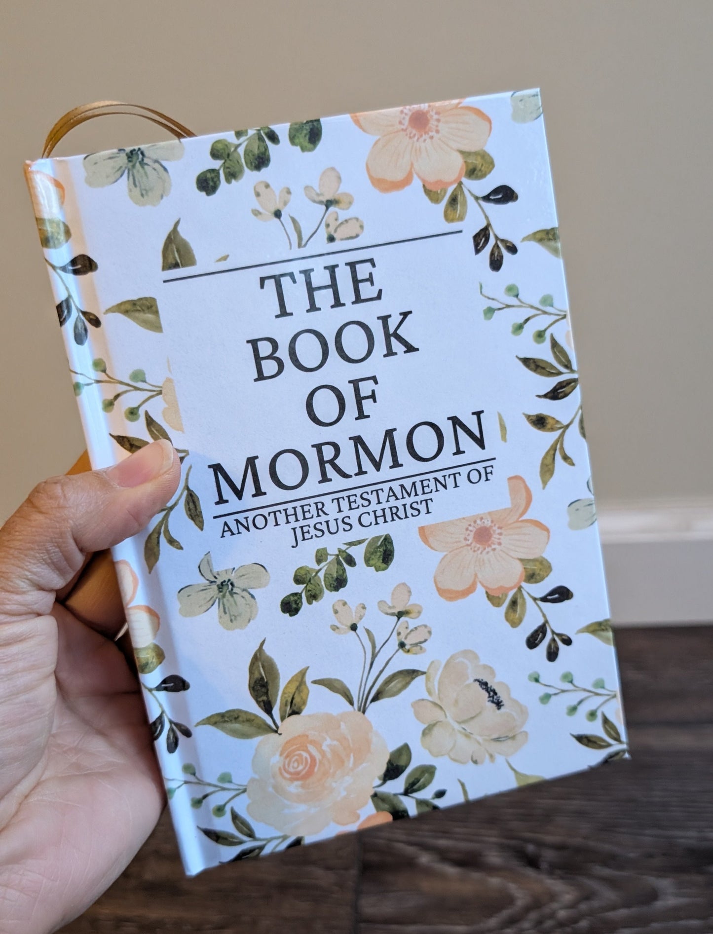 36F Hardcover Handmade Floral Book of Mormon