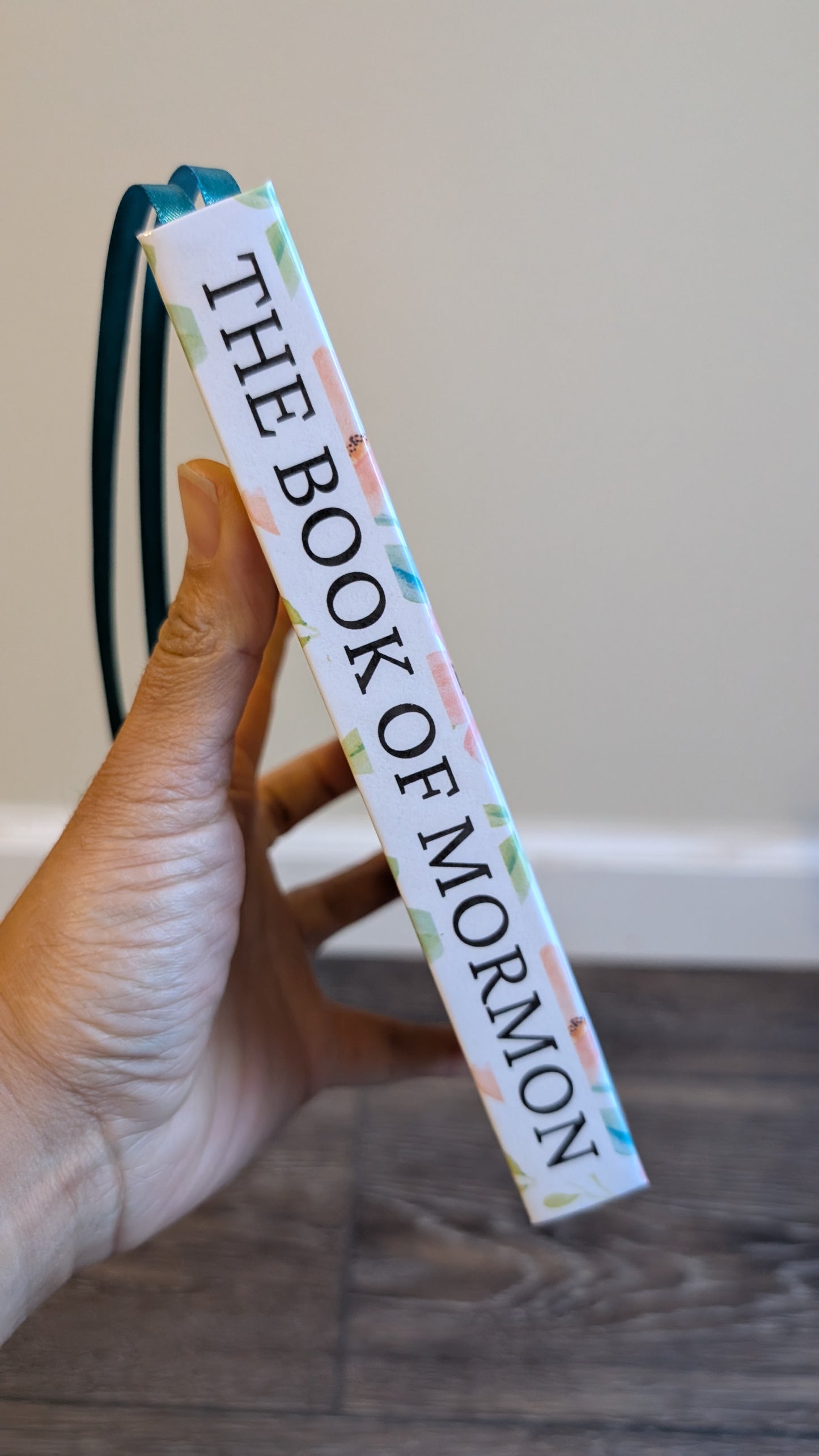 37F Hardcover Handmade Floral Book of Mormon