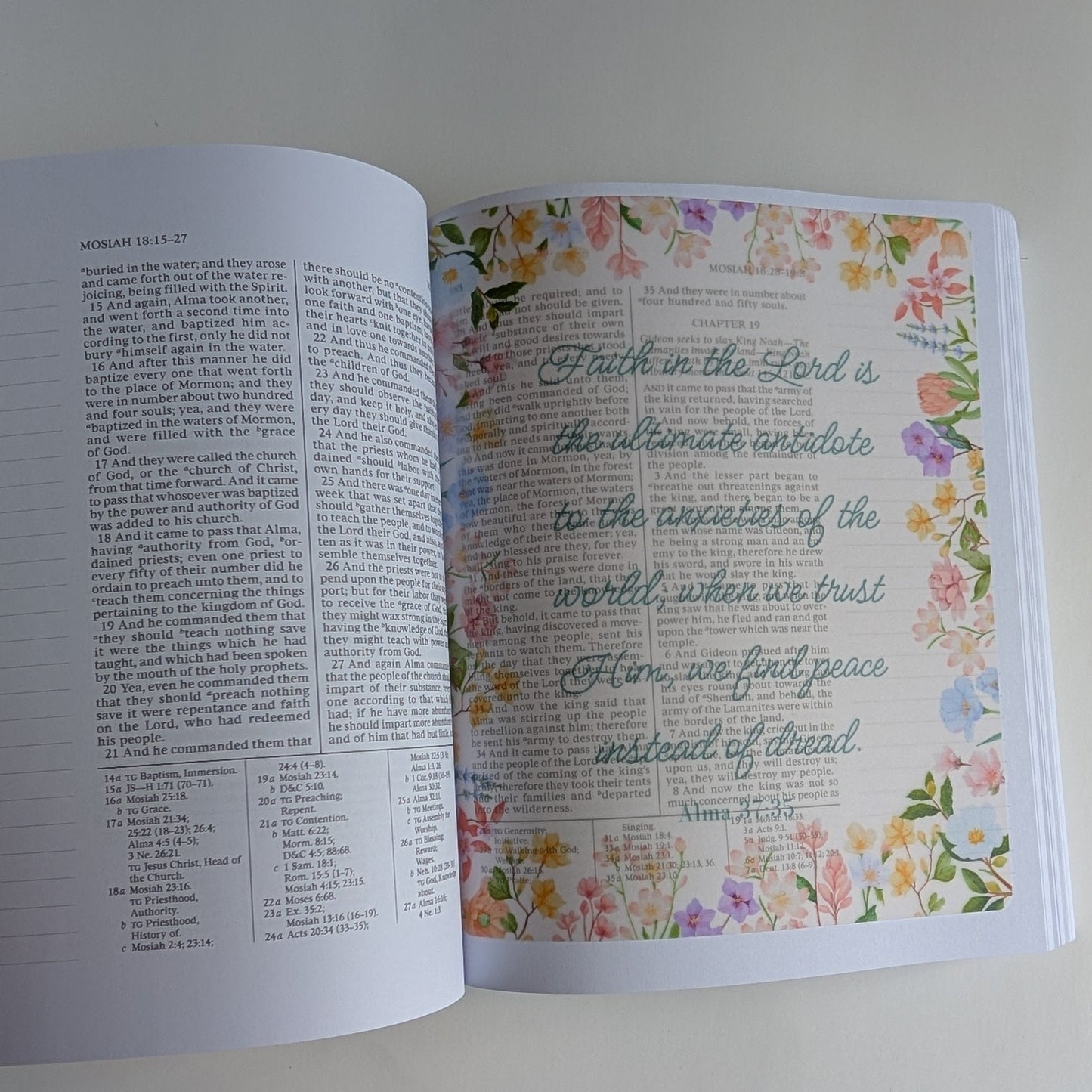 Book of Mormon Journal Tip-Ins. General Conference Insight Vellum Inserts. 16-Piece Set