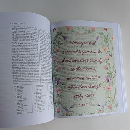 Book of Mormon Journal Tip-Ins. General Conference Insight Vellum Inserts. 16-Piece Set