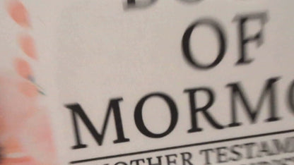 37F Hardcover Handmade Floral Book of Mormon