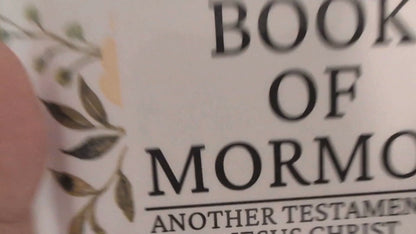 36F Hardcover Handmade Floral Book of Mormon