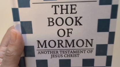 18C Hardcover Handmade Book of Mormon Checkered